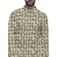 thumbnail image 4 of Atasi Button Down Asymmetrical Kurta for Men Printed Mandarin Long Sleeve Shirt, 4 of 5