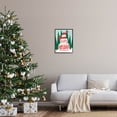 thumbnail image 2 of Happy Holidays Happy Snowman Holiday Graphic Art Black Framed Art Print Wall Art, 2 of 7