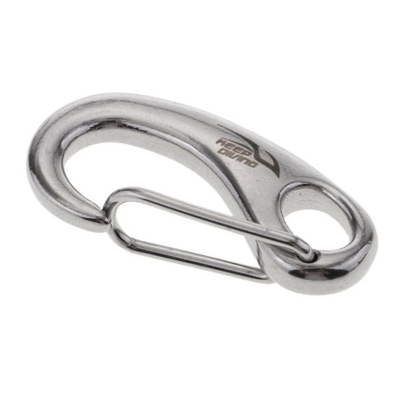 Scuba Diving Stainless Steel Egg Shape Quick Carabiner Snap Hook Clips 50mm