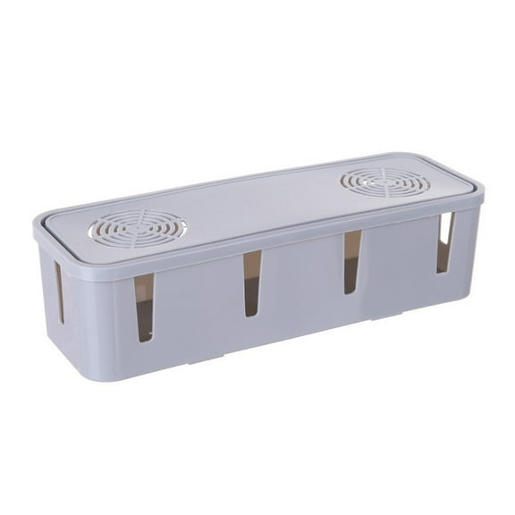 VerPetridure Power Cord Socket Storage Box With Cooling Hole Strip Finishing Box