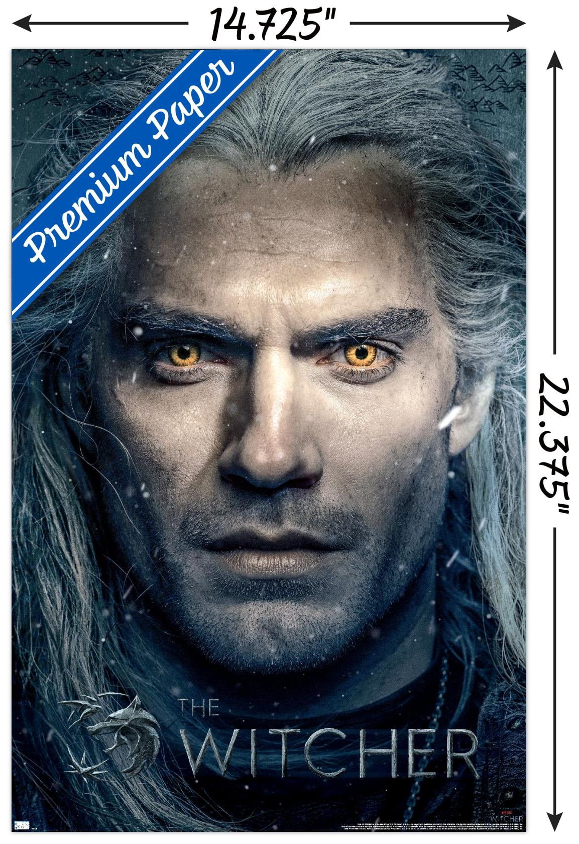 Netflix The Witcher - Closeup Wall Poster, 14.725" x 22.375"