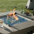 thumbnail image 3 of Elementi Plus Glass Wind Screen Outdoor Firepit Table Wind Guard Square Clear Fire Pit Glass Guard Fireplace Screen Tempered Glass Wind Shield Firepit Accessories - 23.6 x 23.6 Inches, 3 of 10