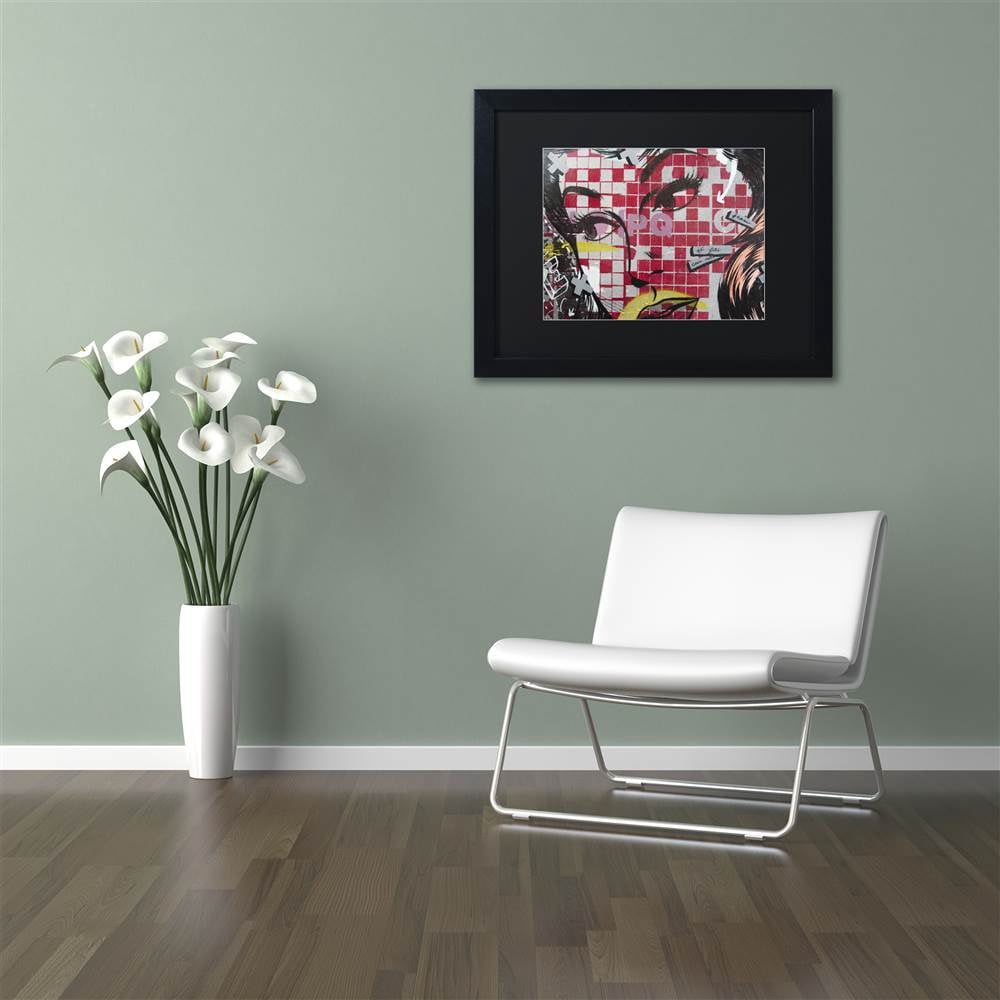Trademark Fine Art "If You Can" Canvas Art by Dan Monteavaro Black Matte, Black Frame