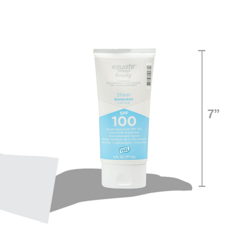 Equate sport broad spectrum sunscreen 2024 lotion spf 100 6 fl oz
