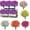 Hot Pink-731, variant on Clearance, 8 Bundles Artificial Outdoor Flowers Fake Flowers Green Shrubs Garden Porch Outdoor Artificial Flowers Decorate Xmas Excitement | Plastic, Hot Pink, MIANHT
