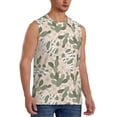 thumbnail image 2 of Yiaed Halloween Cactus Print Men's Singlet Vests Summer Running Muscle Tank Tops Gym Undershirt Round Neck Sleeveless for man, 2 of 5