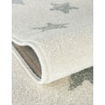 thumbnail image 6 of Unique Loom Whimsy Kids Collection Area Rug - Stars (4' 1" x 6' 1" Rectangle Daisy White/Ivory), 6 of 9
