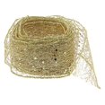 thumbnail image 1 of 1 Roll of Sparkling Glitter Mesh Wired Ribbon for Tree Present Wrapping Wreaths Holiday Crafts and Decorations Glittery Ribbon Crafts Making Ribbon, 1 of 1