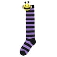 thumbnail image 7 of Kids Halloween Long Striped Knee High Socks 3D Bee Witch Thin Tube Socks for Girl Halloween Costume Accessories, 7 of 7