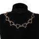 thumbnail image 3 of Collar de mariposa de moda Cadena de clavícula Joyas para niñas Corazón dorado --- Código de modelo 22902, 3 of 5