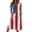 Deep Red, variant on Dresses for Women 2026 Patriotic American Flag Flowy Boho Crewneck Short Sleeve Dresses Beach Vacation Clothes,Red (S)