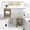 Brown-HDPS material, variant on Dycanpo HDPS Shower Bench Foot Stool with HDPS Material for Inside Shower,White