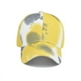 thumbnail image 3 of Only Moment Yellow Tie-Dye Cap Lightweight Quick Dry Baseball Cap Polyester Soft Vintage Washed Cotton Outdoor Hats for Men One Size, 3 of 5