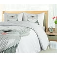 thumbnail image 5 of Ambesonne English Sheepdog Duvet Cover Sets, Domestic Animal, 2-Queen, Off White Grey, 5 of 7