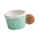 thumbnail image 3 of Vajilla de cerámica con forma de galleta, moderna, fácil de limpiar, multiusos. Agarre de la copa verde, 3 of 9