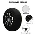 thumbnail image 2 of JUNZAN Cactus And Insects Tire Cover Wheel Protector for Truck SUV Trailer Camping Rv Tire Covers-15 inch, 2 of 5
