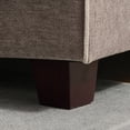 thumbnail image 5 of Poshby Storage Ottoman Coffee Table with Chenille Material, Solid Wood Leg for Living Room, Dark Gray, 5 of 5