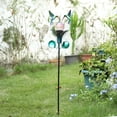 thumbnail image 5 of Wonder Garden Solar Wind Spinner hummingbird Garden Stake Decoration with LED Light, Crackle Glass Ball Weather Resistant Multicolor, Blue, 5 of 7