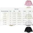 thumbnail image 3 of Girls Cardigan Ribbed Long Sleeve Button Up Beige Stretchy Soft Everyday School Wear for Kids to Big Kids,Size 2-3 T, 3 of 4