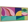 thumbnail image 4 of Kate and Laurel Framed Canvas Wall Art Print Abstract 02 Panel 1 by Rachel Lee, 40 x 18 Sylvie Natural Frame, Modern Contemporary, Abstract Art for Wall Decor, 4 of 8