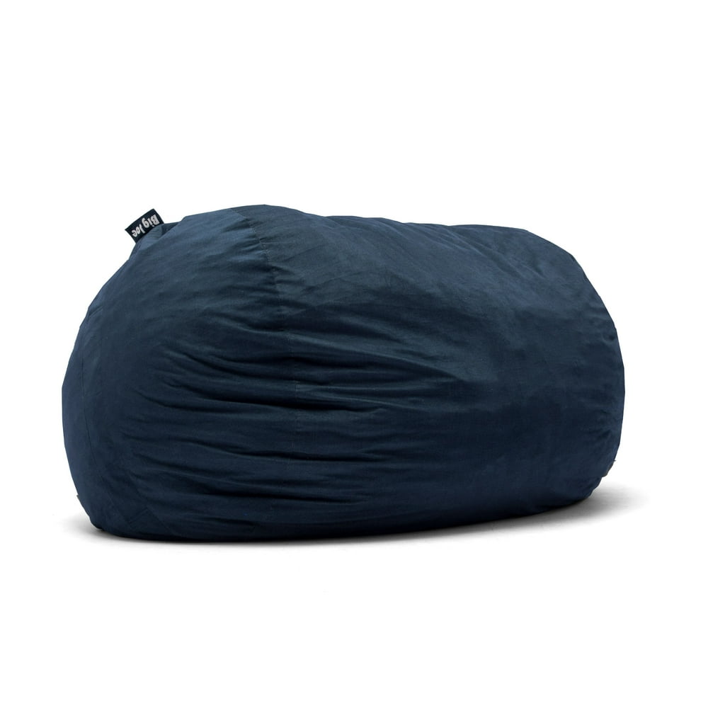 Big Joe Fuf XXL Foam Filled Bean Bag with Removable Cover, Blue Cobalt Lenox Fabric - Walmart 