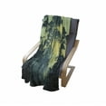 thumbnail image 4 of Nature Soft Flannel Fleece Throw Blanket, Mist Forest Scenery with Tree Tops at Sunset Hazy Woodland Rural Landscape, Cozy Plush for Indoor and Outdoor Use, 60" x 80", Hunter and Green, by Ambesonne, 4 of 6