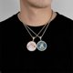 thumbnail image 5 of Jumpingount Collar de medallones, collares de diseño especial a la moda, cadenas colgantes de estilo Simple, joyería personalizada decorativa Ropa, zapatos y accesorios Miscelánea Platina Jumpingount AP015429-02, 5 of 6