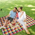 REDCAMP Outdoor Picnic Blanket Washable Waterproof and Sandproof, Large