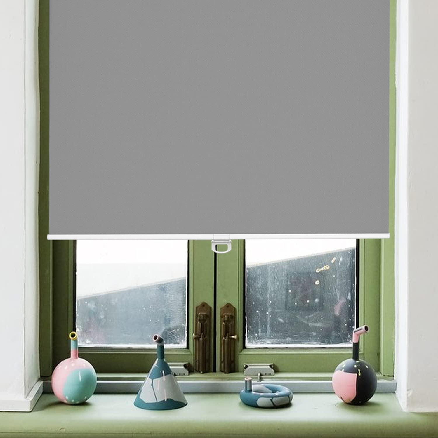 New York Central Park Snow Printed Window Roller Blind Cordless Remote Blackout 