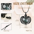 thumbnail image 2 of Stainless Steel Abalone Shell Heart Rose Flower Hummingbird Urn Pendant Memory Necklace for Cremation Ashes Holder Memorial Jewelry, 2 of 5