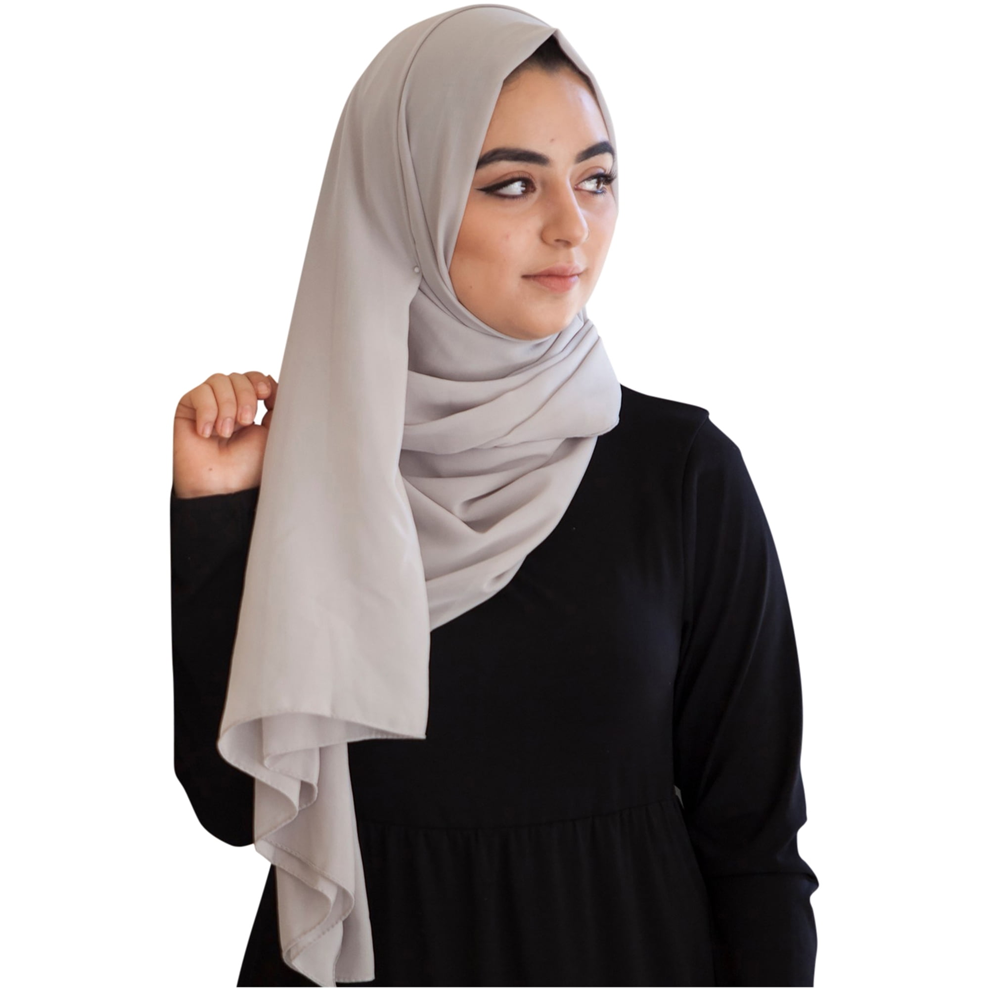 Premium Chiffon Malaysia Hijab Muslim Scarf With Diamonds Wrap Headscarf Turban