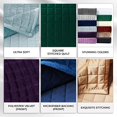 thumbnail image 3 of Tribeca Living FLORENCEQUIKIBL Florence Velvet Oversized Solid Quilt Set, King, Black, 3 of 6