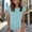 *Light Blue, variant on Women Summer Cap Sleeve Tops,Casual Loose Crew Neck Basic Tank Green,Womens Plus L