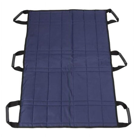 with 6 Handles Patient Sheet Sliding Bed Multipurpose Durable Fabric Transfer Blanket for Lifting Bed Pad Dark