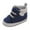 Blue, variant on Generic Unisex Baby Girls and Boys Warm Shoes Soft Comfortable Canvas Toddler Home Shoes Slip On First Walking Shoes Casual Star Sneaker Crib Shoes(3-6 Months,Blue)