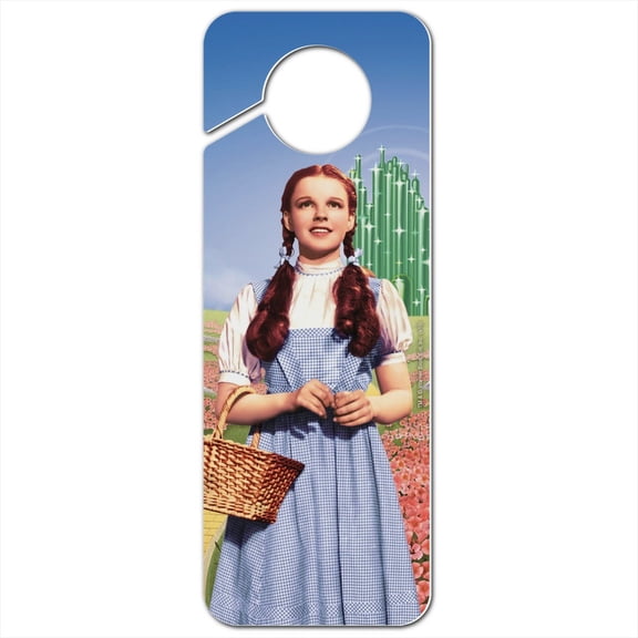 Wizard of Oz Dorothy Character Plastic Door Knob Hanger Sign