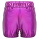 thumbnail image 3 of Pantalones cortos metálicos brillantes para fiesta de discoteca para mujer, pantalones cortos con cintura elástica y bolsillos laterales, pantalones cortos de baile Raves, ropa para discoteca, Yoga y, 3 of 5