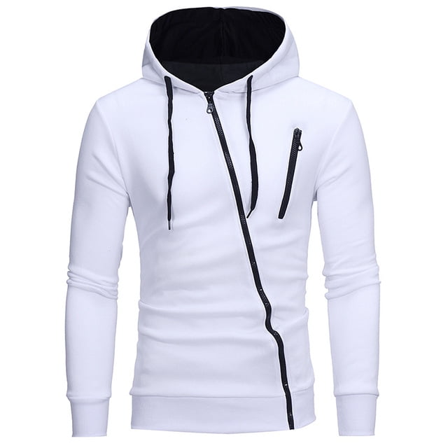 Casual Solid Tracksuit Zipper Hooded Sweatshirt