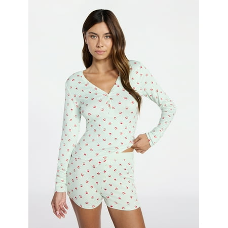 Fantaslook Two Piece Lounge Sets for Women Fall Travel Outfits Henley Neck Sweater tops Wide Leg Pants Matching Sets Pajamas Clothes