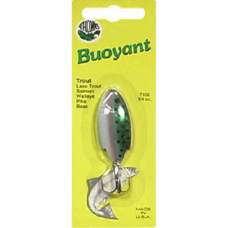Thomas Spinning Lures Buoyant 1/4 0Z Rainbow Trout - T102-RT, Fishing Spoons