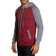 thumbnail image 2 of Victorious Men's Raglan Light Weight Zip Down Hoodie TH864 - BGR -4XL, 2 of 3