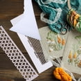 thumbnail image 1 of DEEPCRAFF 1Set White Steel Rhinestone Embroidery Mesh Ruler for DIY Beads Painting Neat Finish, 1 of 8