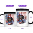 thumbnail image 4 of Patriotic Dachshund Celebrates 4th of July Heat Color Changing Mug Wiener Dog Lover Gifts Idea Magic Coffee Mug - 02009, 4 of 4