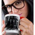 thumbnail image 2 of 3drose, Nordic Ski Club Grayscale, 11oz Two-tone Red Mug, 2 of 6