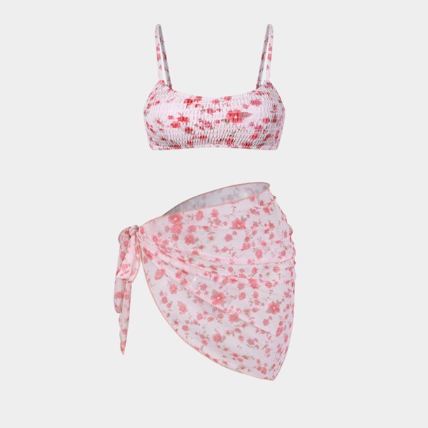 Traje de baño para mujer, traje de baño con tirantes estampados para mujer, conjuntos de bikini de moda, trajes de baño para mujer