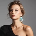 thumbnail image 7 of SUSHANG Mother'S Day Earrings Mother'S Day Mom Bear Leather Earrings Water Drop Printed Earrings Fashion Earrings, 7 of 7