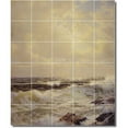 thumbnail image 1 of Ceramic Tile Mural-William Richards Waterfront Painting 447. 21.25" w x 25.5" h using (30) 4.25 x 4.25 ceramic tiles, 1 of 3