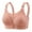 Pink, variant on CFLVAEK Plus Size Bras for Women No Underwire Everyday Bralette for Big Bust Comfort Full Coverage Push Up Bras Adjustable Strap Senior Bras Beige XXL