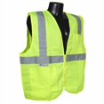 thumbnail image 2 of Radians SV2ZGSXL Polyester Solid Knit Economy Class 2 High Visibility Vest with Zipper Closure, X-Large, Green, 2 of 3