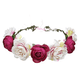 thumbnail image 1 of Corona de flores rosas para mujeres y niñas, corona romántica para el pelo, guirnalda de Halo, tocado, boda, fiesta de cumpleaños, accesorios para fotos de maternidad, 1 of 5